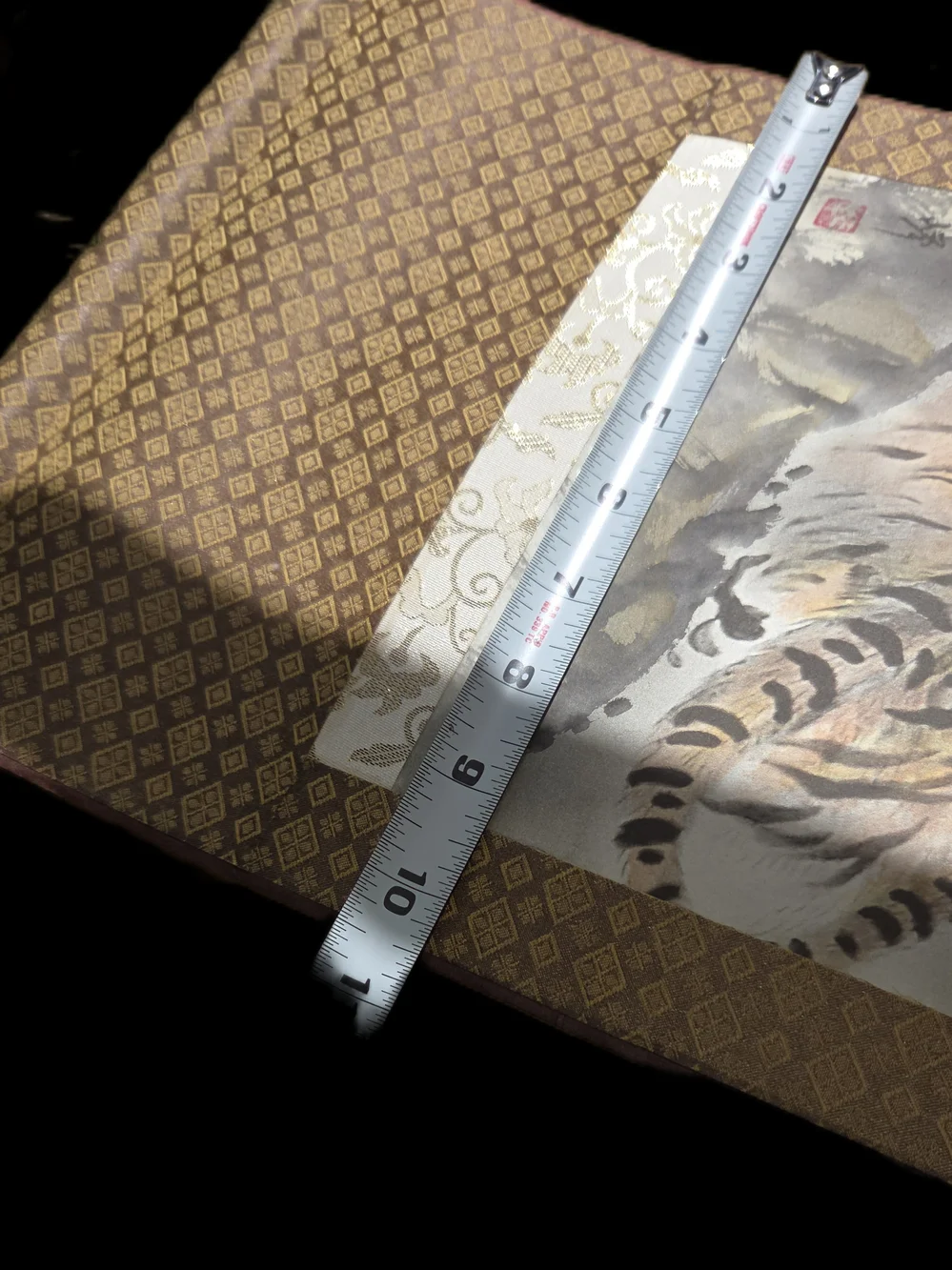 Kakejiku Hanging Scroll Artwork w/ Dragon & Tiger